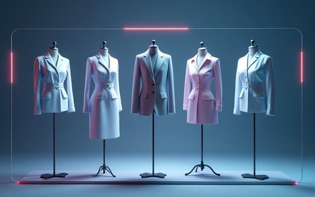 Stylized animation of Outfit Ideas Generator in action