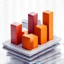 Icon representing report synthesis and visualization