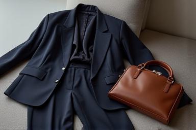 Professional workwear attire displayed neatly.