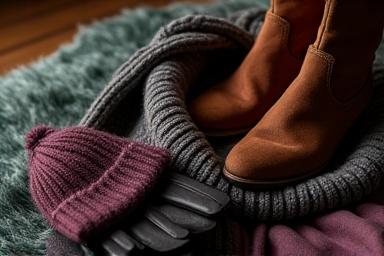 Cozy fall and winter fashion accessories.